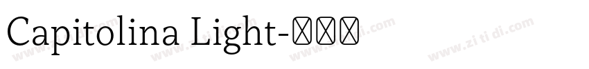 Capitolina Light字体转换